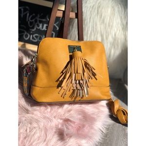 ✨ Madden Girl | Tassel Lock Dome Mustard Crossbody